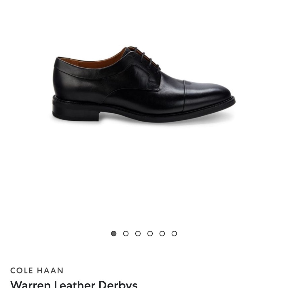 Men’s 10.5 M Cole Haan black leather shoes